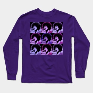 Angela Davis - Superstar in Lavenders Long Sleeve T-Shirt